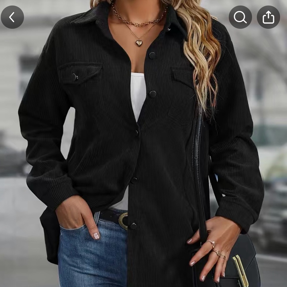 Black corduroy jacket